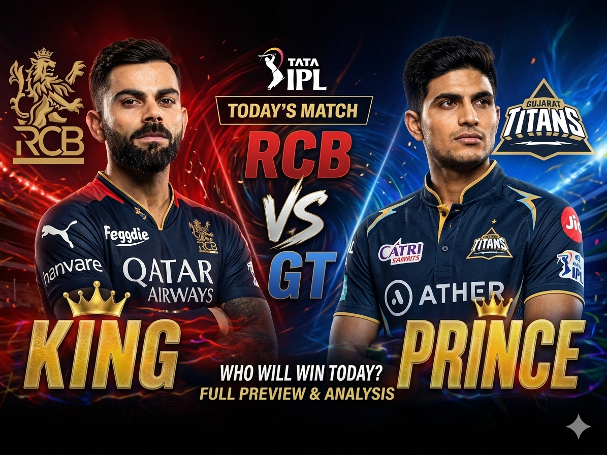 आजको IPL T20 खेल: RCB बनाम GT पूर्ण विवरण