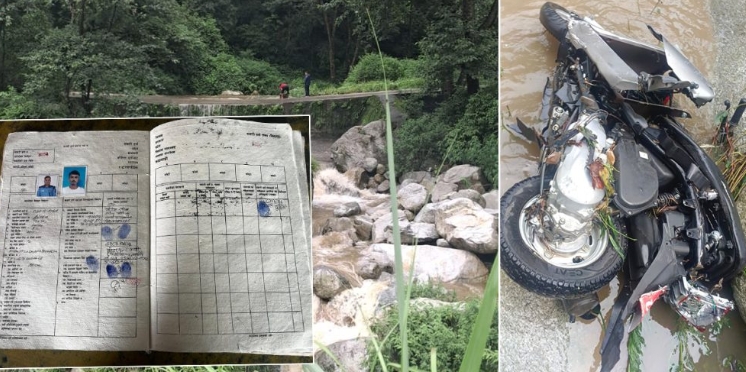 हेटौंडामा भारी वर्षापछि आएको बाढीले बगाएको स्कुटर भेटियो, बेपत्ता चालकको खोजी कार्य जारी