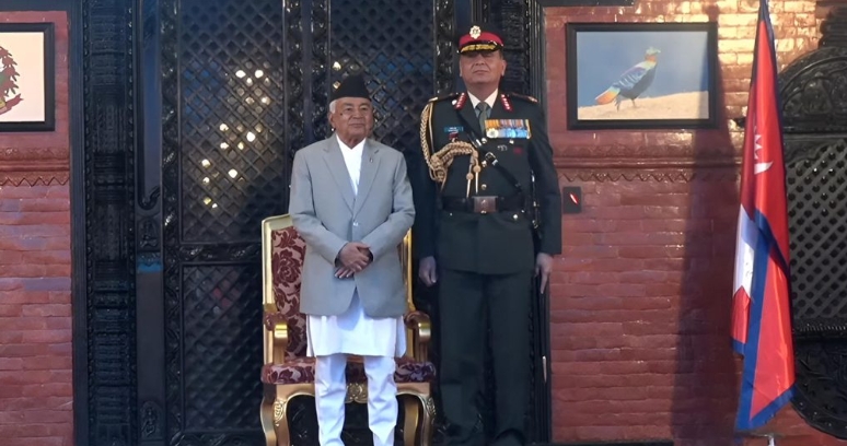 भारतीय सेनाध्यक्ष सेठलाई नेपाली सेनाको मानार्थ महारथीको दर्जा