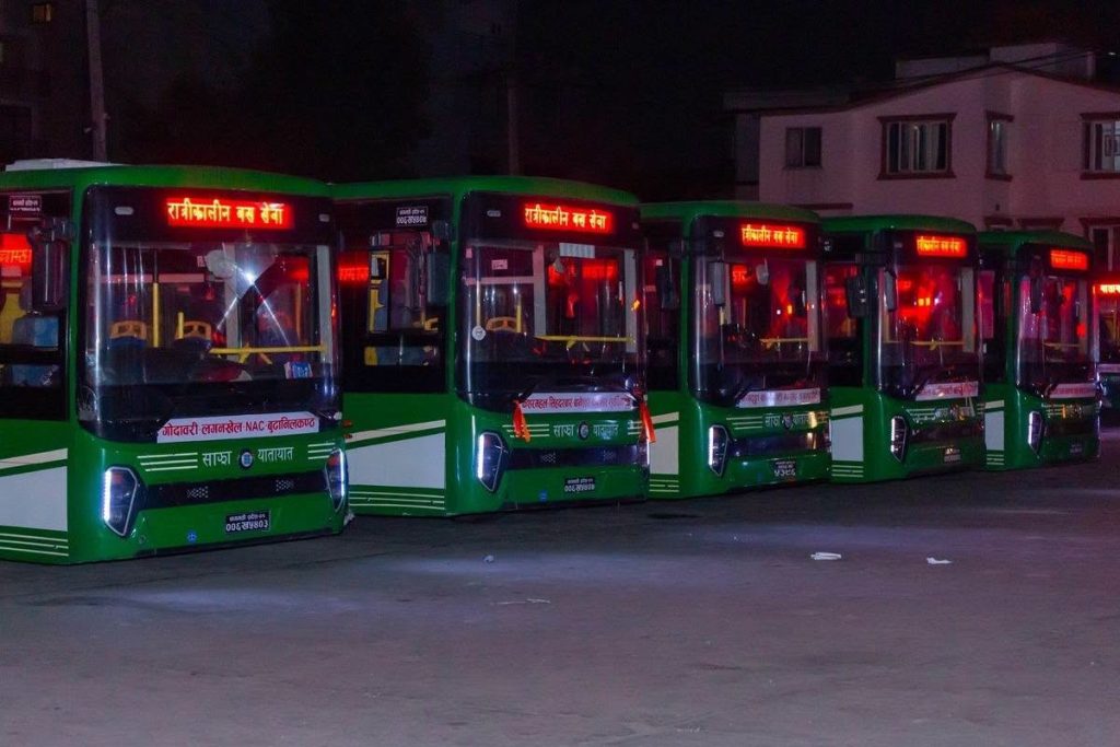 काठमाडौं उपत्यकामा रात्रिकालीन बस सेवा विस्तार, ९ स्थानीय तहको सहकार्यमा नयाँ चरण